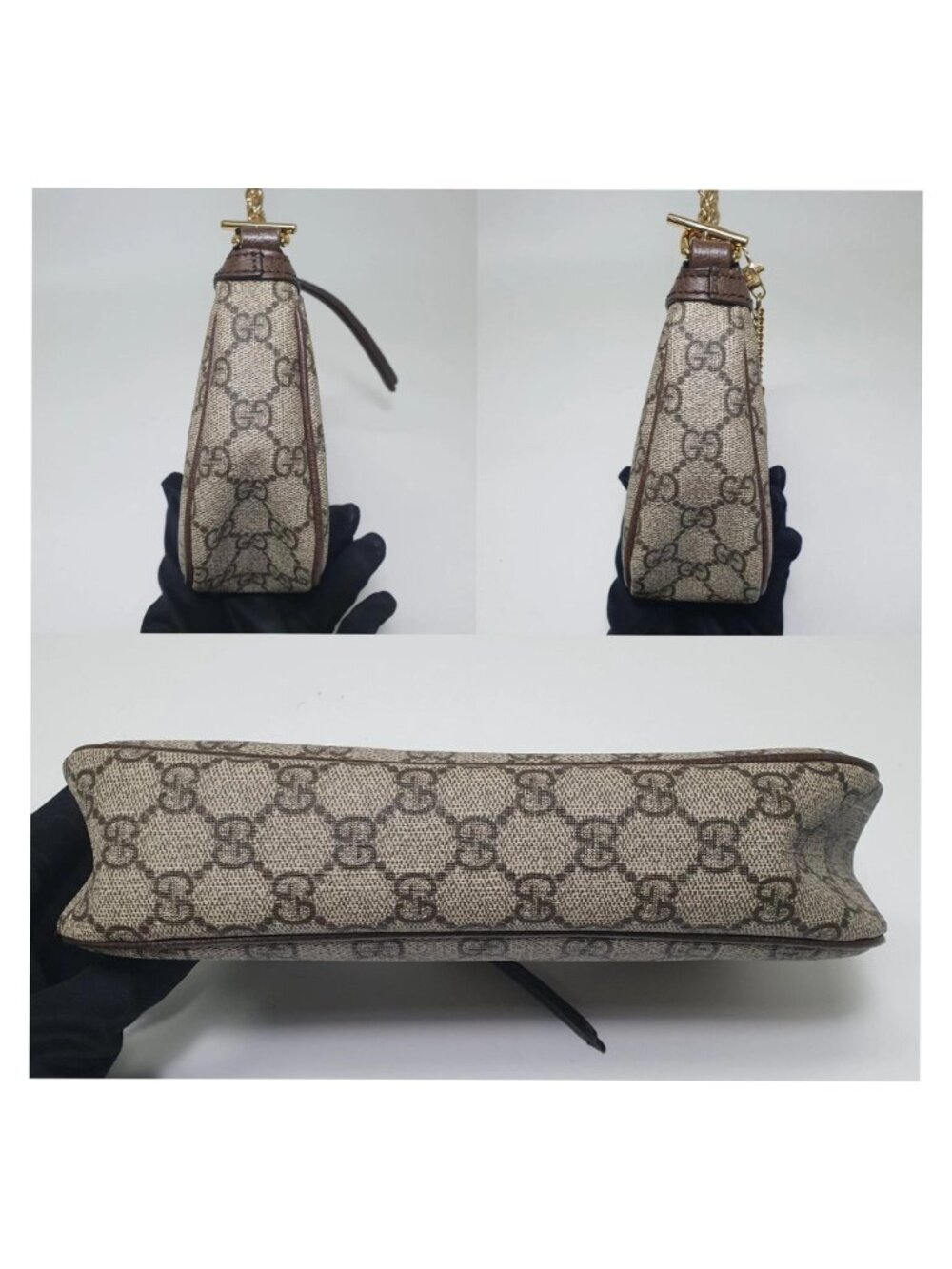 Authentic Gucci Ophidia GG Supreme Chain Shoulder Bag | Designer Pochette - Picture 4 of 12
